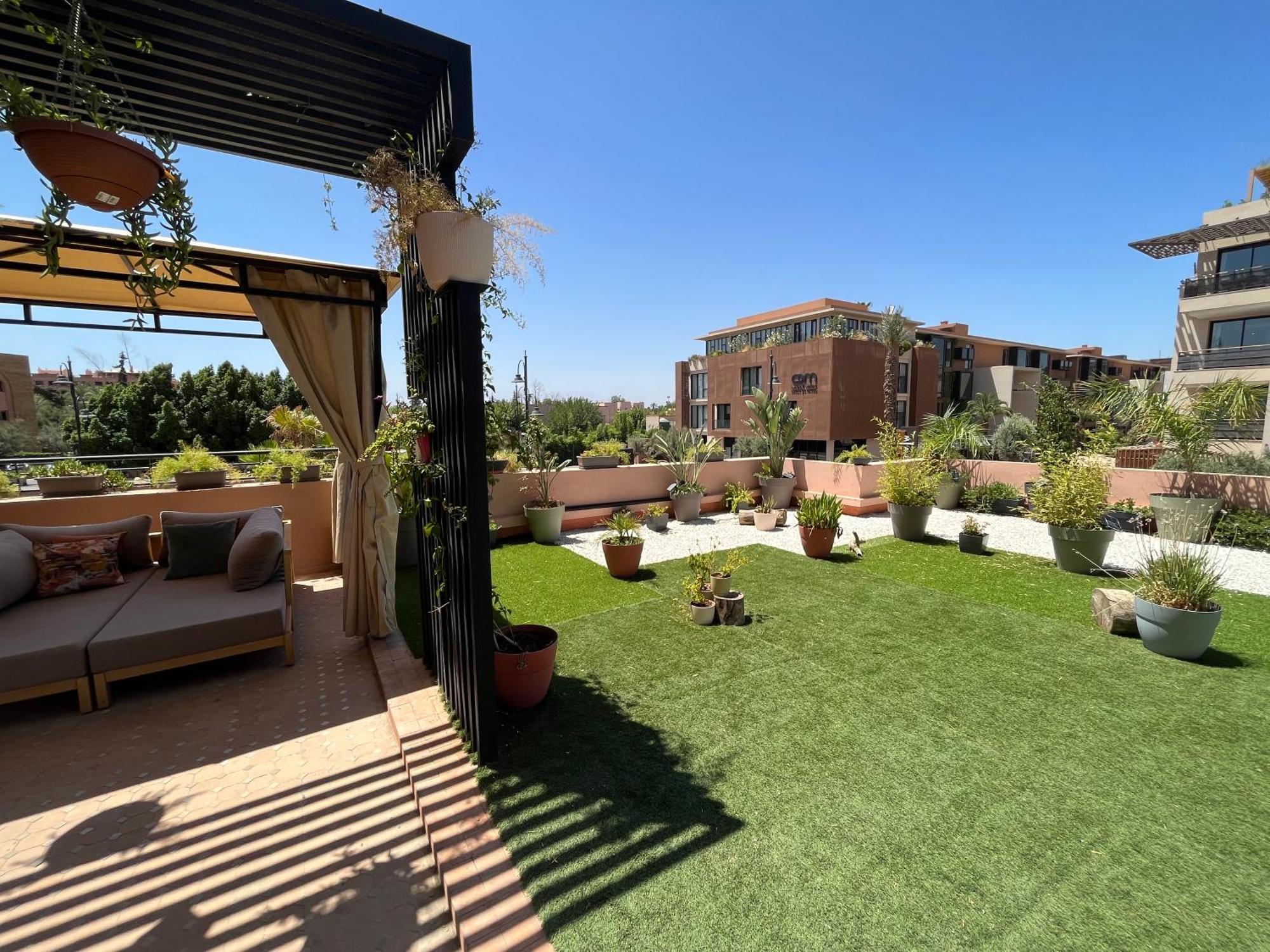 Апартаменты Marrakech M Avenue Terrasse Jardin Марракеш Экстерьер фото